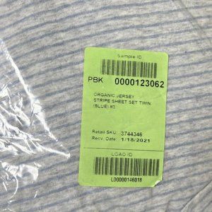 Pottery Barn Kids Heathered Jersey Stripe Twin Sheet Set *Photo Shoot Sample